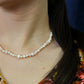 Collier Baroque en perles de culture / Saphir