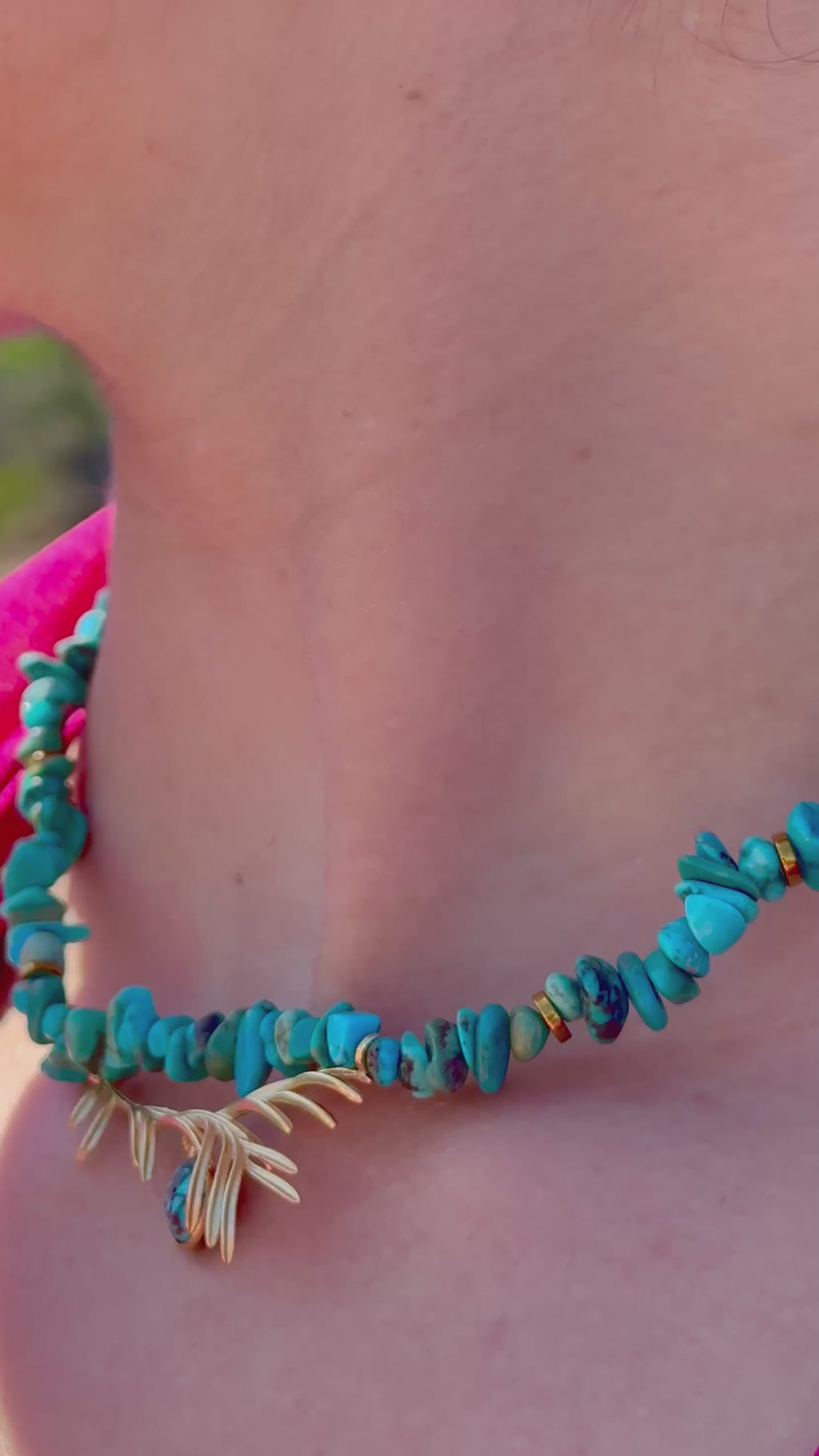 Collier « Diadème » Turquoise d’Arizona