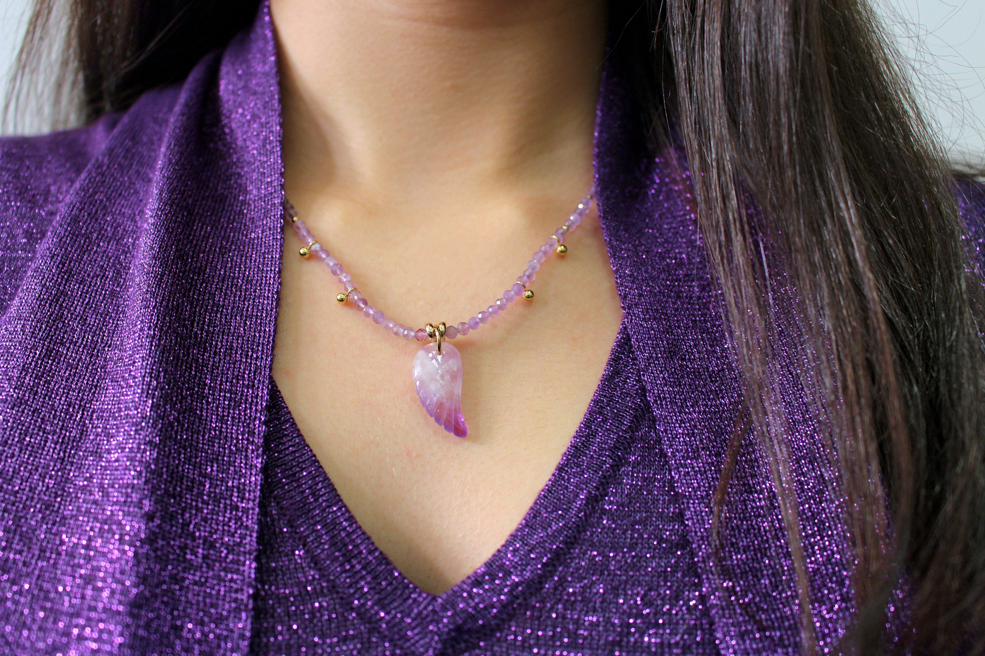 Collier Angélique en Améthyste