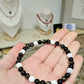 Bracelet Urbain Howlite et Obsidienne