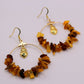 Boucles d'oreilles Cupidon en Ambre