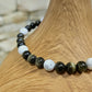 Bracelet Urbain Howlite et Obsidienne