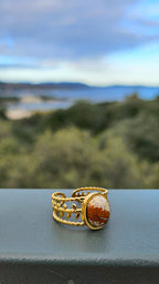 Bague Romaine en Jaspe paysage
