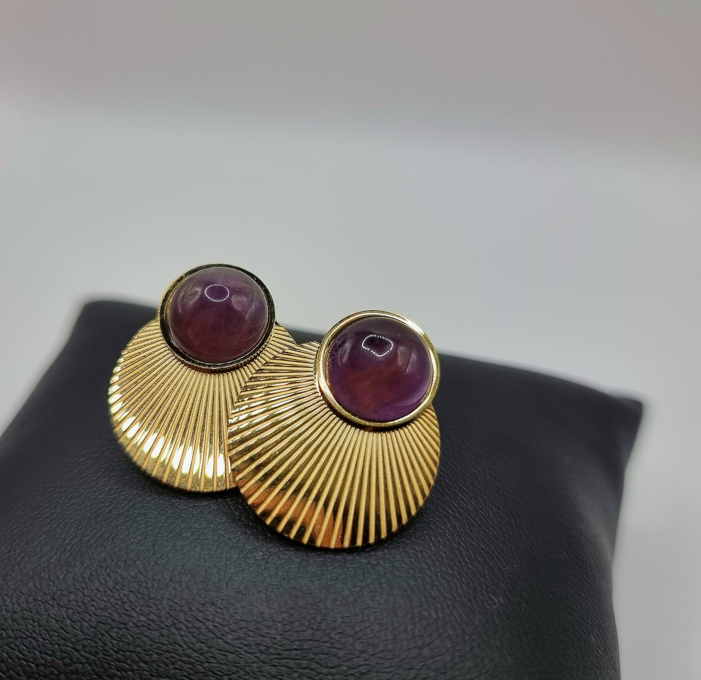 Boucles d'oreilles Délice en Agate violette