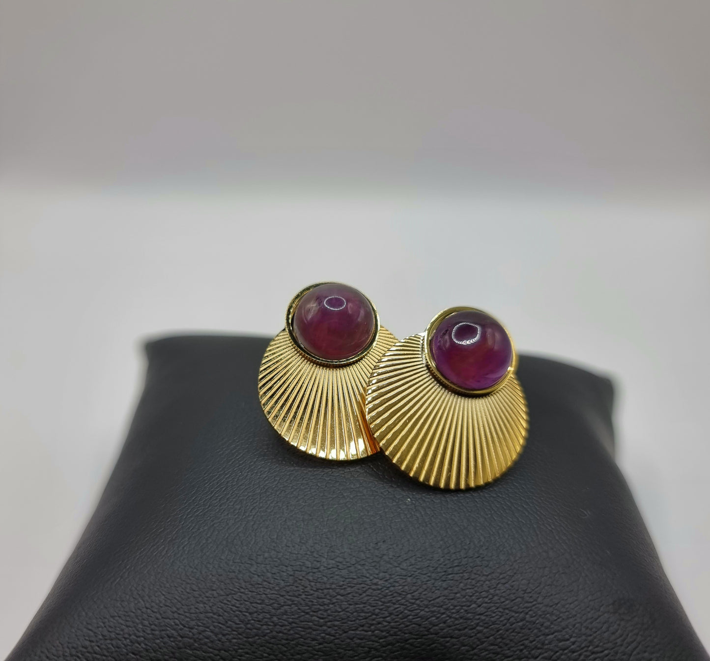 Boucles d'oreilles Délice en Agate violette