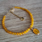 Bracelet Aragonite Jaune et Gold filled 14K