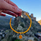 Bracelet Aragonite Jaune et Gold filled 14K