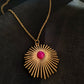 Collier Lumineux - Agate fuschia