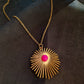 Collier Lumineux - Agate fuschia