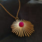 Collier Lumineux - Agate fuschia