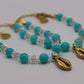 Bracelet coquillage en Amazonite