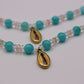 Bracelet coquillage en Amazonite
