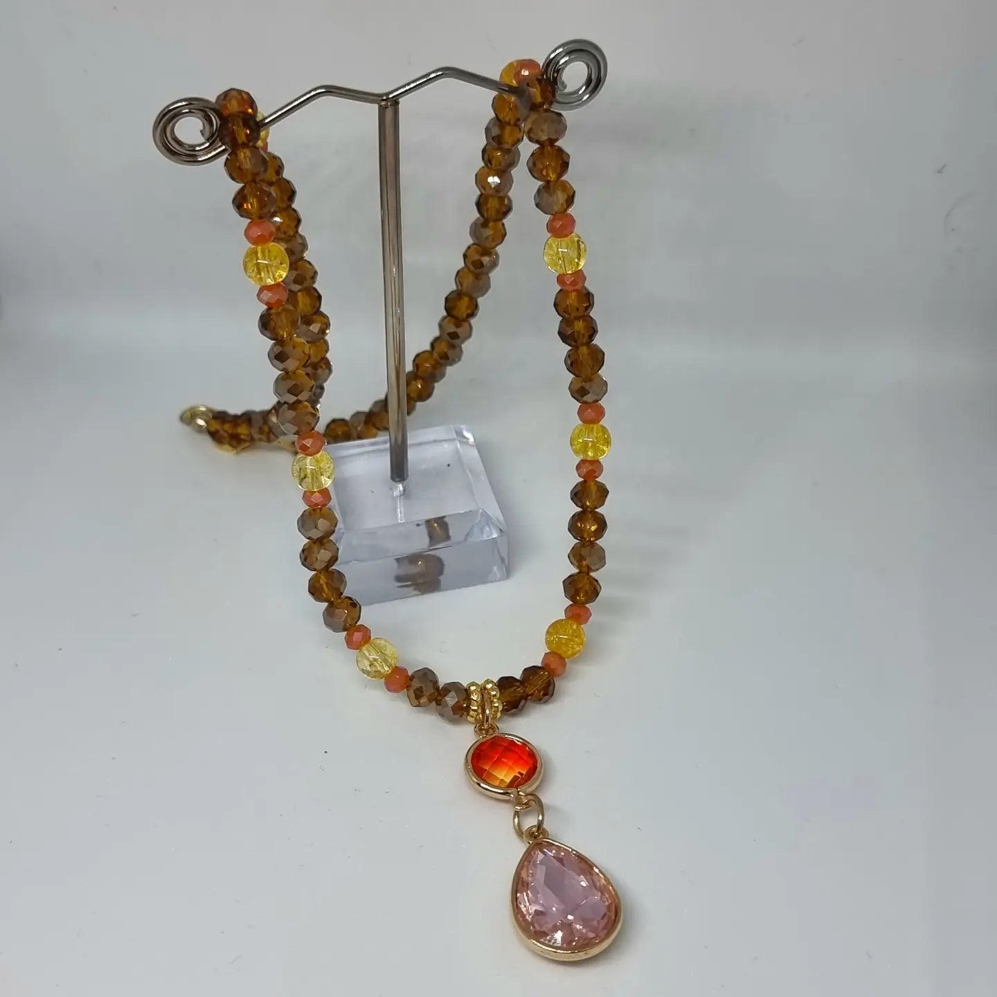 Collier feu, effet cristal - TOFAZZE