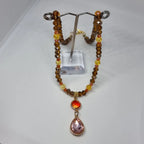 Collier feu, effet cristal - TOFAZZE