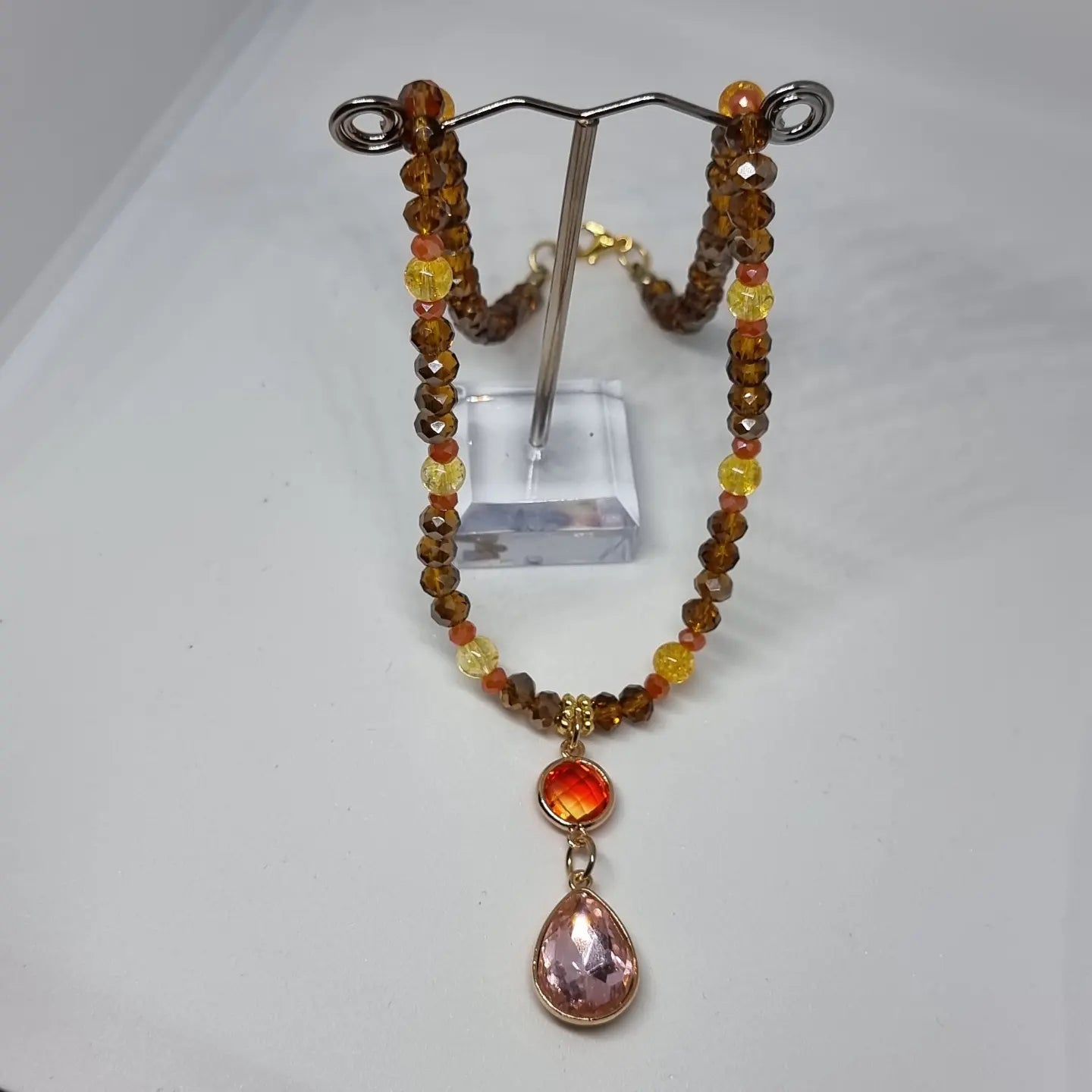 Collier feu, effet cristal - TOFAZZE