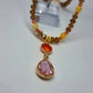 Collier feu, effet cristal - TOFAZZE