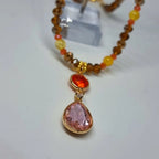 Collier feu, effet cristal - TOFAZZE