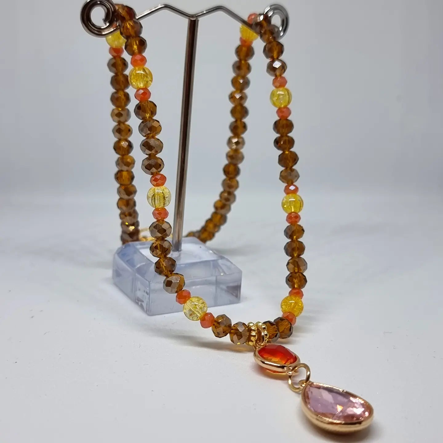 Collier feu, effet cristal - TOFAZZE