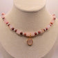Collier Idylle avec Quartz rose et Rhodonite