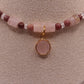 Collier Idylle avec Quartz rose et Rhodonite