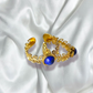 Bague couronne de lierre lapis-lazuli