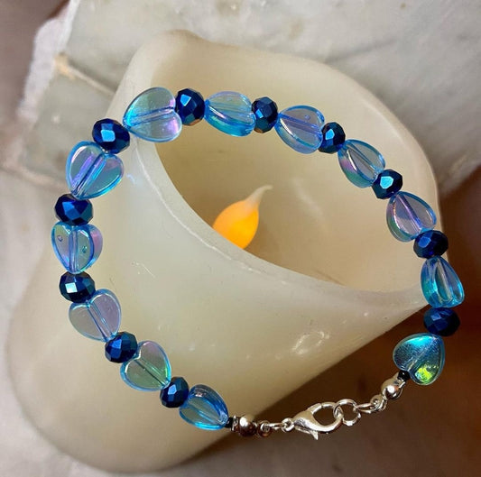 Bracelet Coeur bleu
